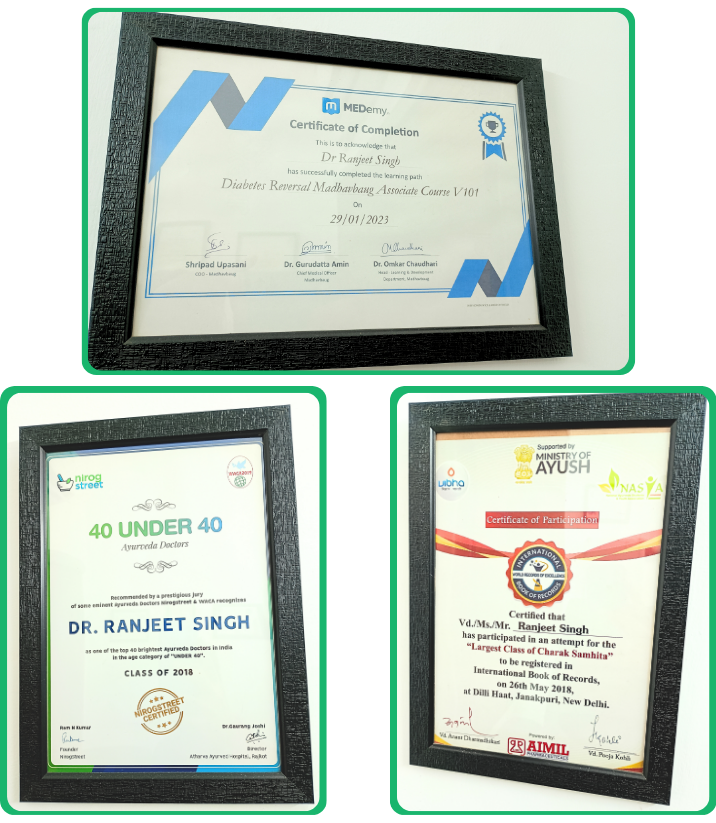 Certificates and recognition